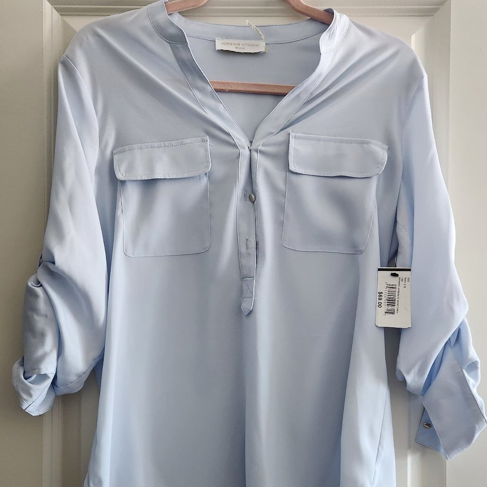 Women light blue dress top
